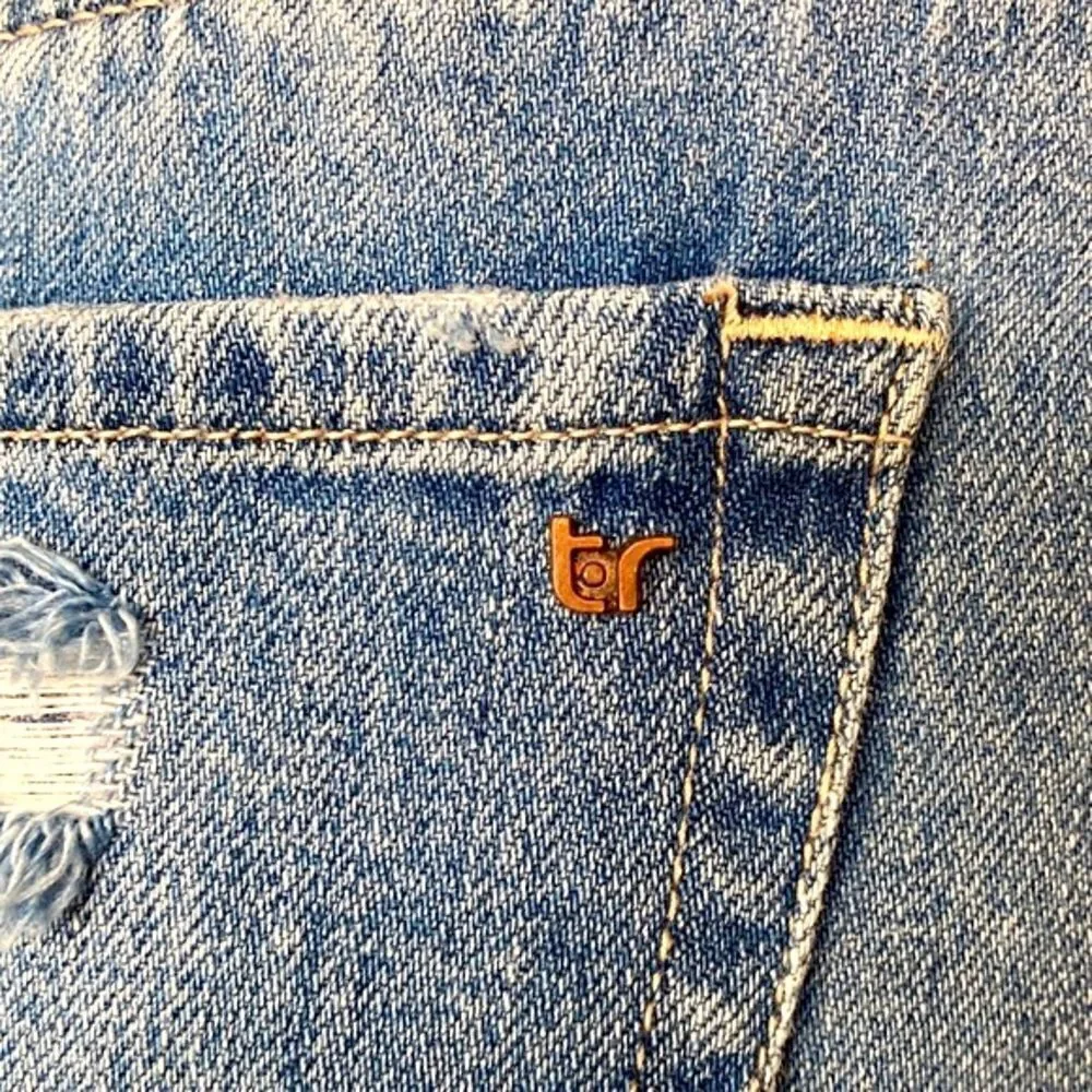 Tricot denim shorts